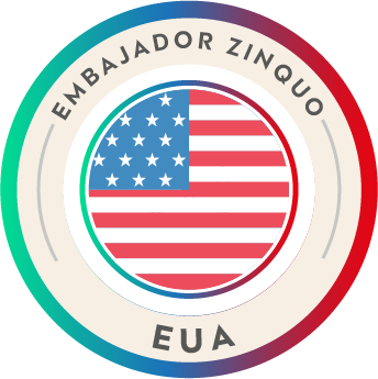 Sello de Embajador ZINQUO en EUA